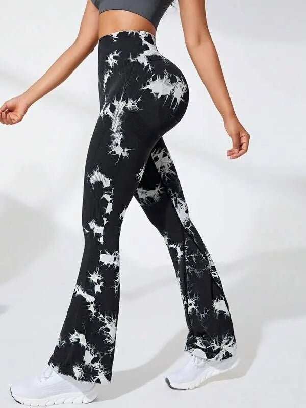 Tie Dyed Flare Leggins - Ironfit