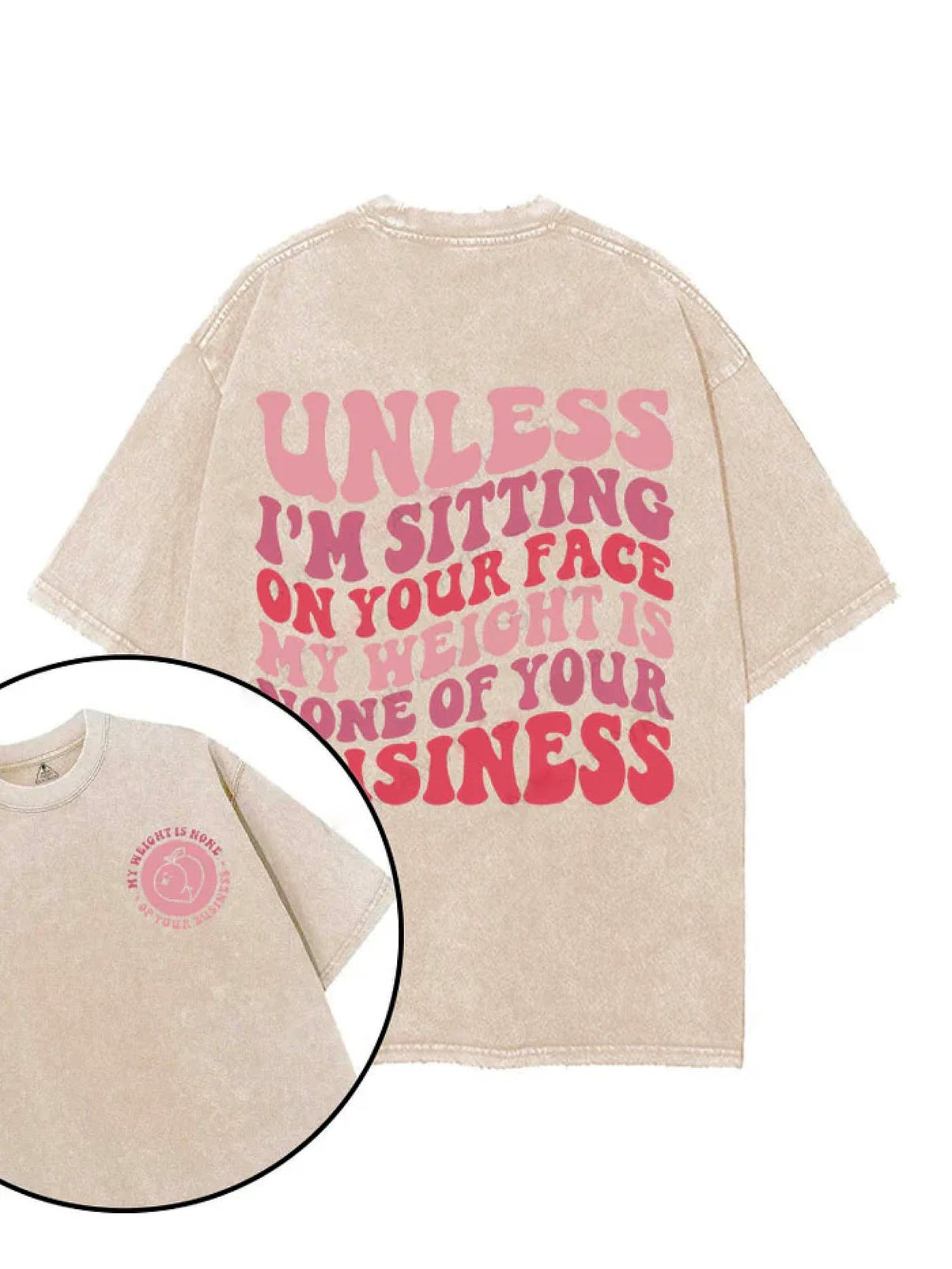 UNLESS I'M SITTING ON YOUR FACE T - SHIRT - Ironfit