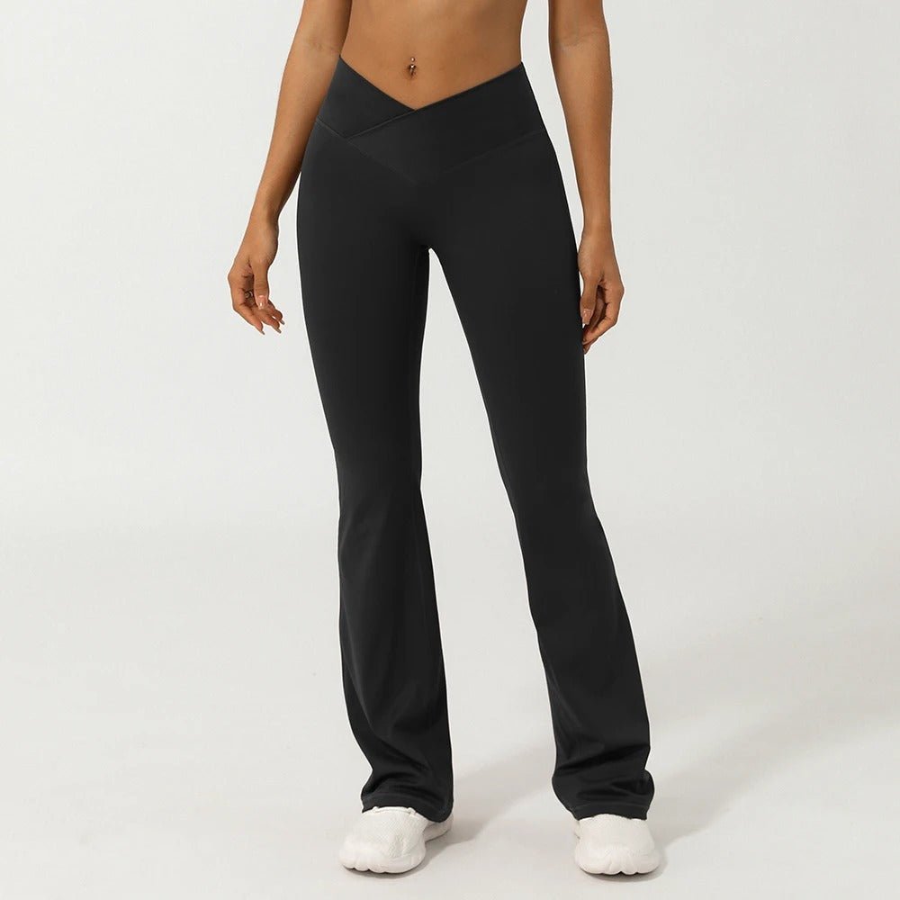 V - Cross front flare leggings - Ironfit