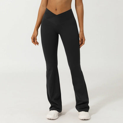 V - Cross front flare leggings - Ironfit