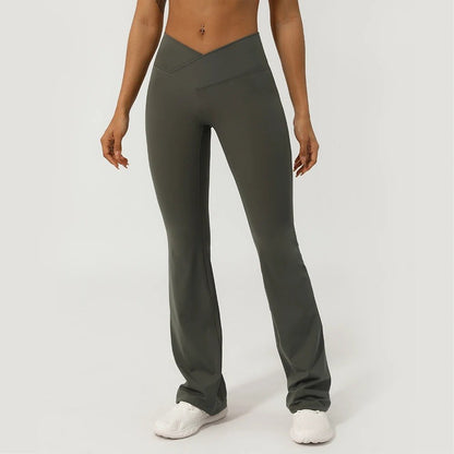 V - Cross front flare leggings - Ironfit
