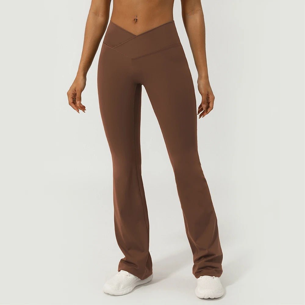 V - Cross front flare leggings - Ironfit