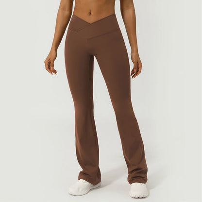 V - Cross front flare leggings - Ironfit