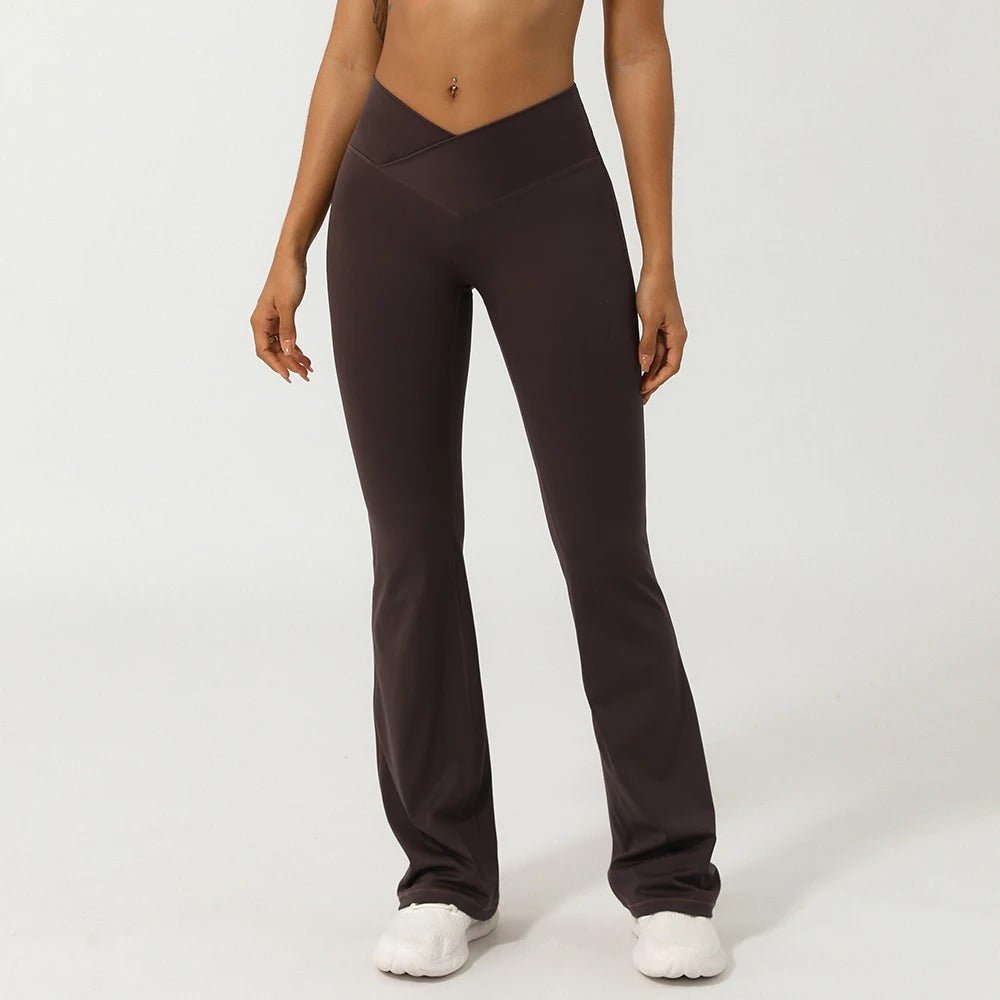 V - Cross front flare leggings - Ironfit