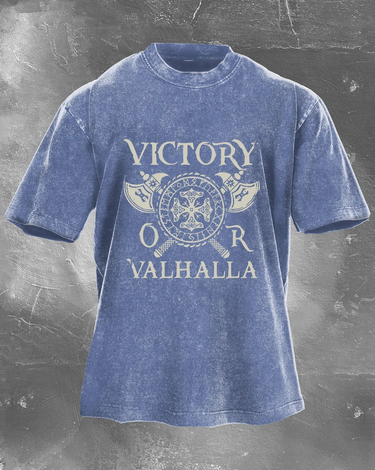 VICTORY OR VALHALLA WASHED T - SHIRT - Ironfit