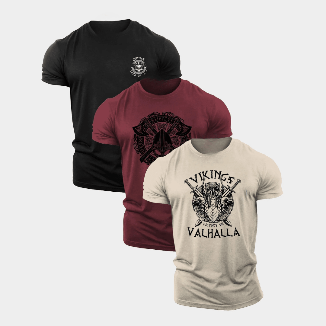 Victory Sons Of Odin Gym T-Shirt 3 - Pack - Ironfit