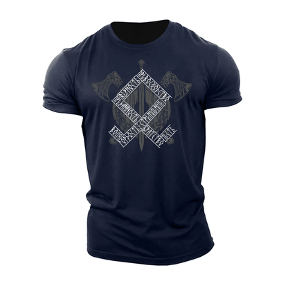 Viking Axes Runes T-Shirt - Ironfit