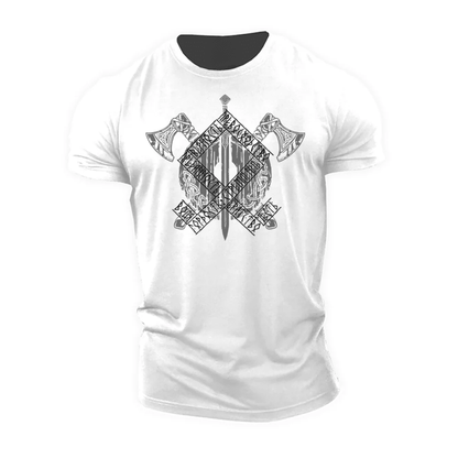 Viking Axes Runes T-Shirt - Ironfit