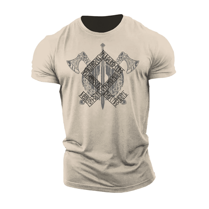 Viking Axes Runes T-Shirt - Ironfit