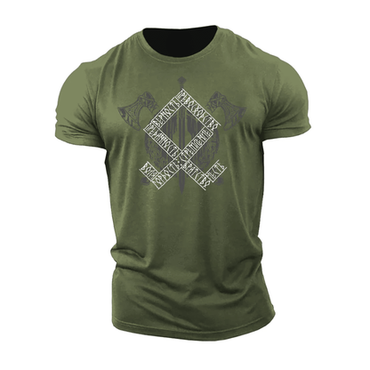 Viking Axes Runes T-Shirt - Ironfit