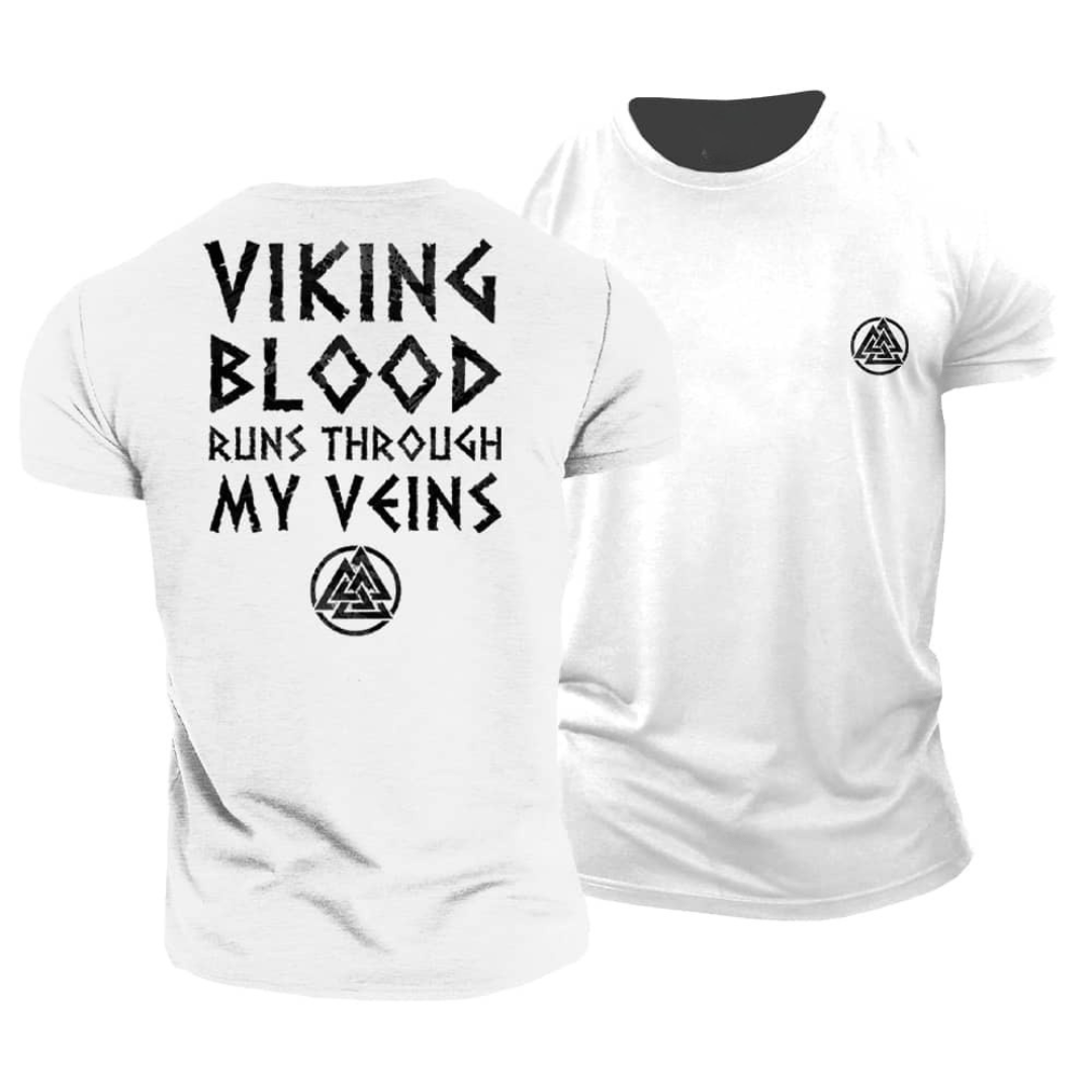 Viking Blut Fließt Durch Meine Adern T-Shirt - Gymfit