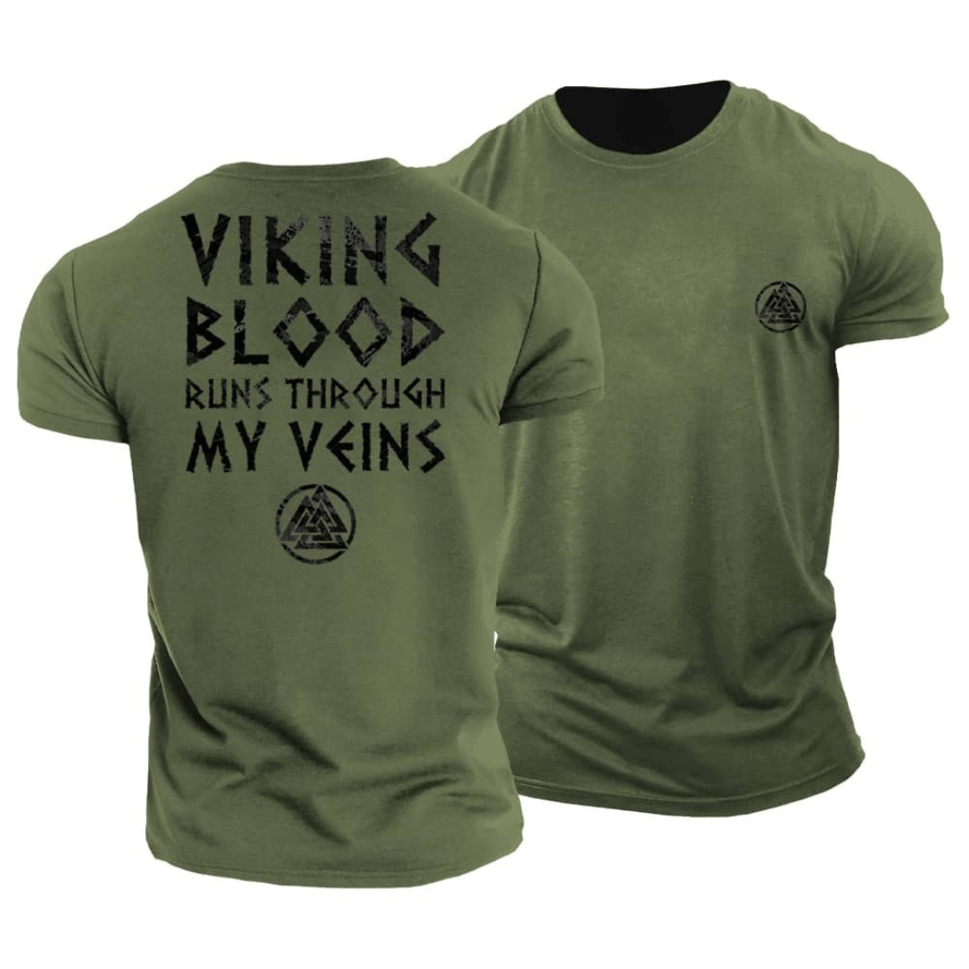 Viking Blut Fließt Durch Meine Adern T-Shirt - Gymfit