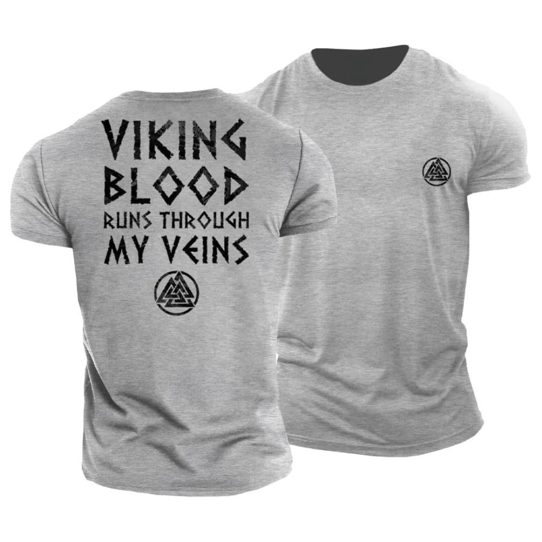 Viking Blut Fließt Durch Meine Adern T-Shirt - Gymfit