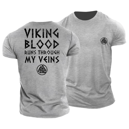 Viking Blut Fließt Durch Meine Adern T-Shirt - Gymfit