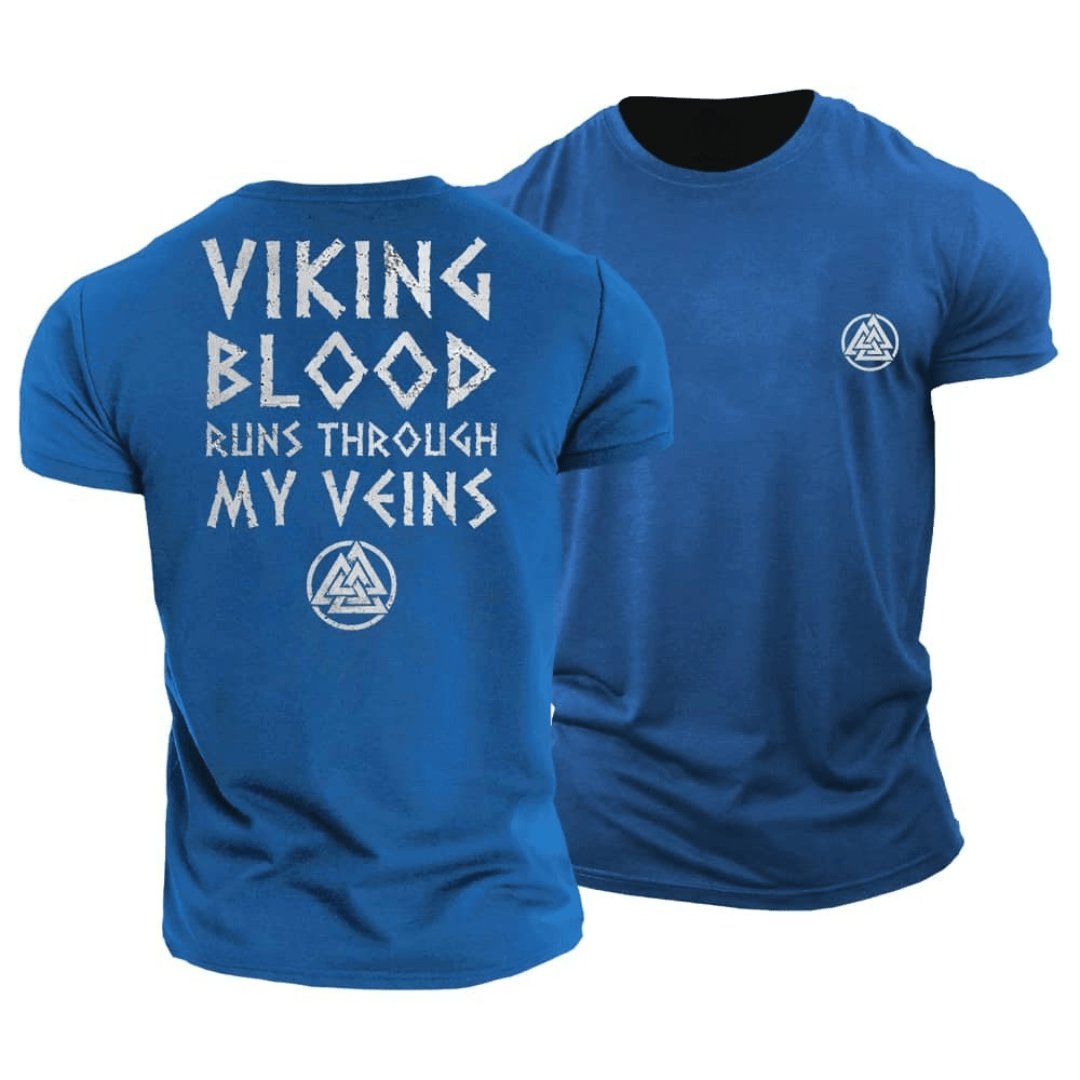 Viking Blut Fließt Durch Meine Adern T-Shirt - Gymfit