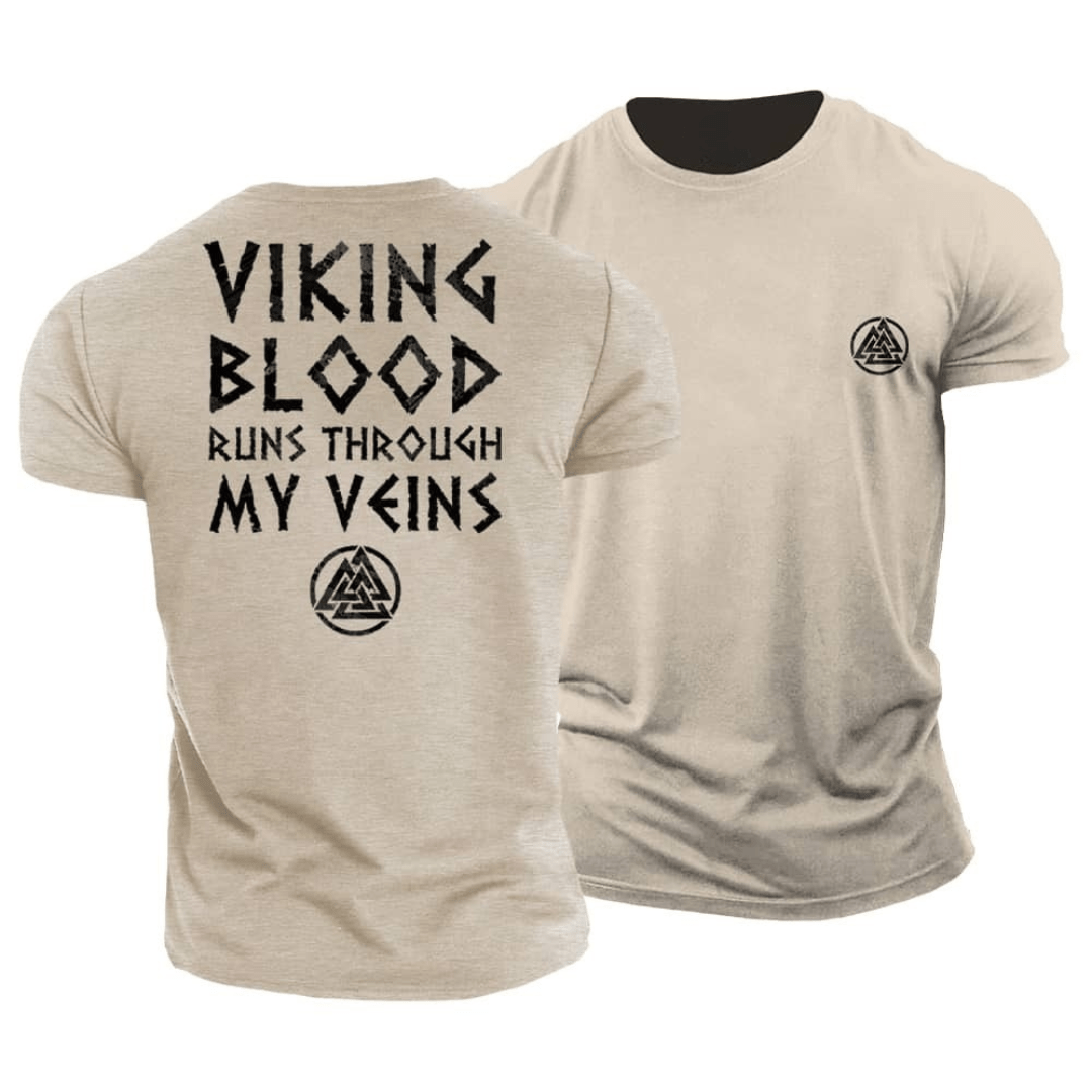 Viking Blut Fließt Durch Meine Adern T-Shirt - Gymfit