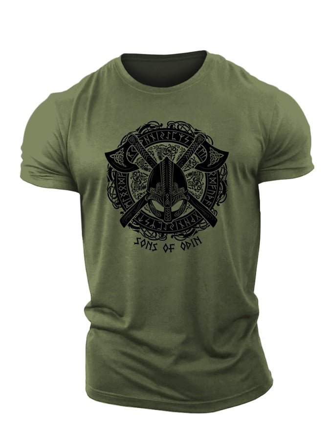 Viking Odin Äxte T-Shirt - Gymfit