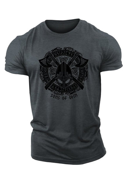 Viking Odin Äxte T-Shirt - Gymfit