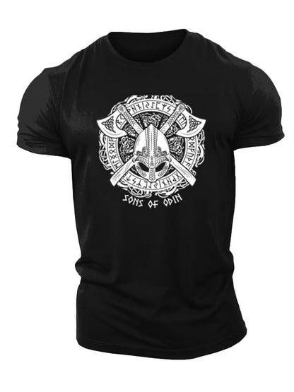 Viking Odin Äxte T-Shirt - Gymfit