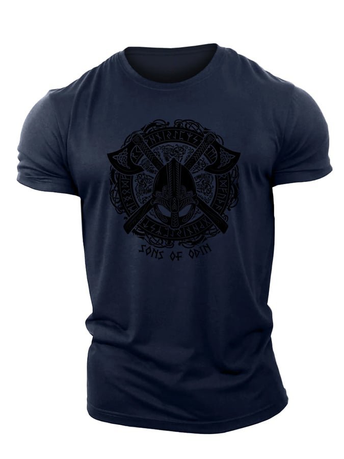 Viking Odin Äxte T-Shirt - Gymfit