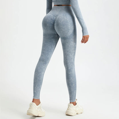 Gewaschen nahtlose Push-up Leggings - Gymfit