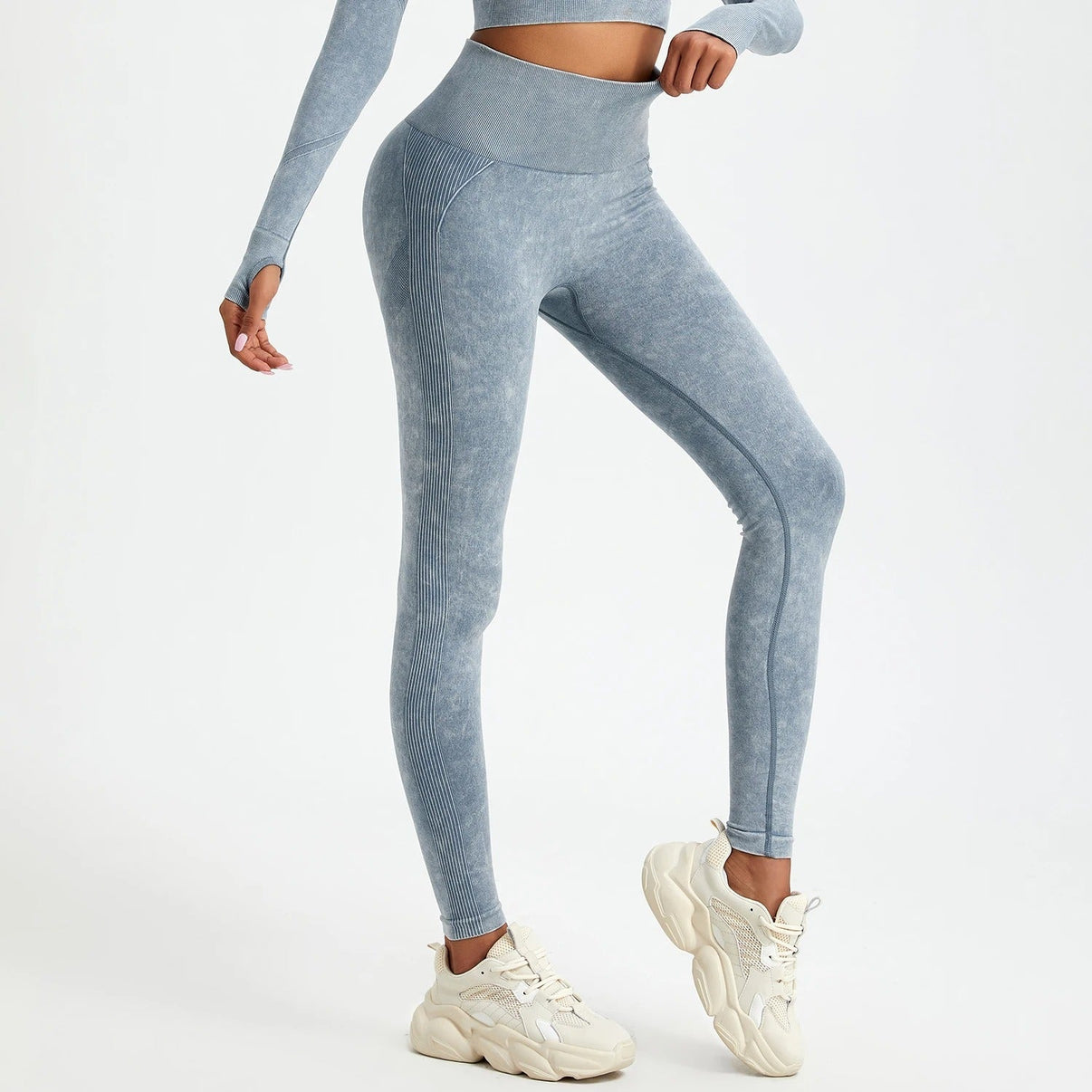 Gewaschen nahtlose Push-up Leggings - Gymfit