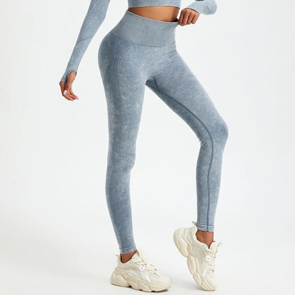 Gewaschen nahtlose Push-up Leggings - Gymfit