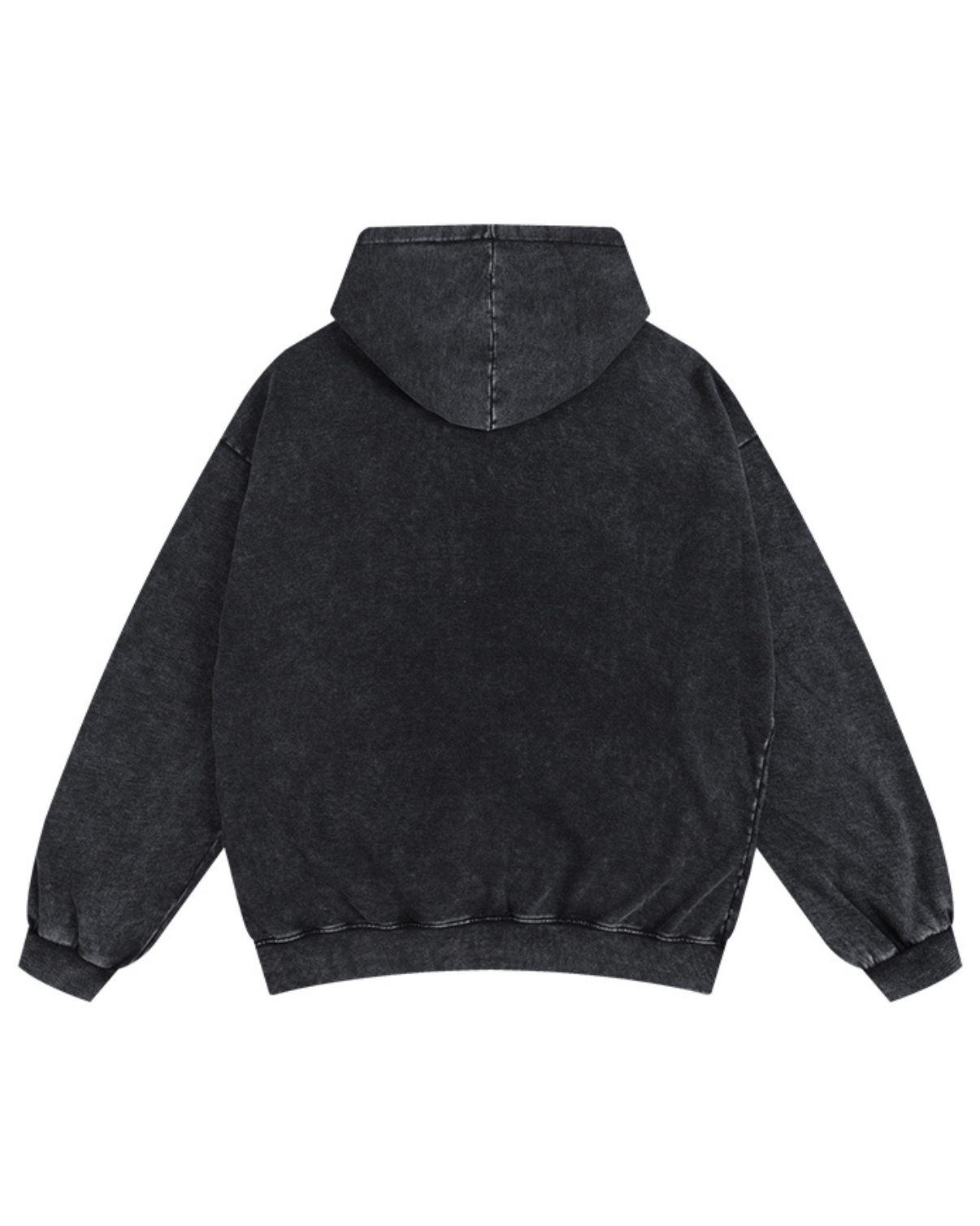 Gewaschene Reißverschluss-Hoodie - Gymfit