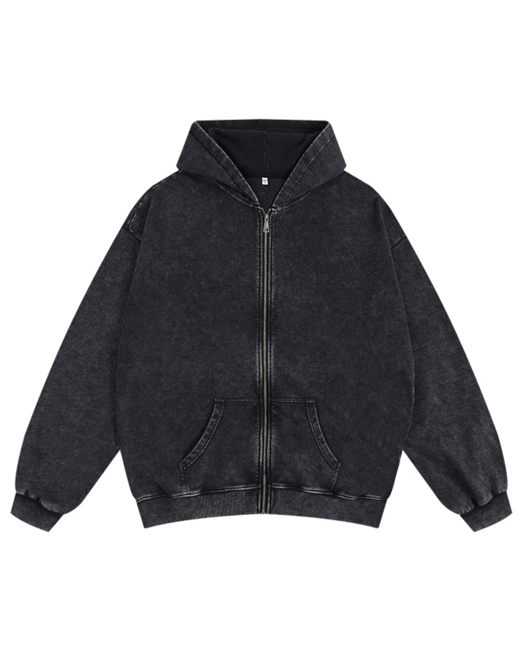 Washed Zipper Hoodie - Ironfit