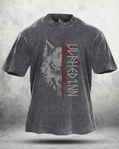 WOLF RITUAL WASHED T - SHIRT - Ironfit