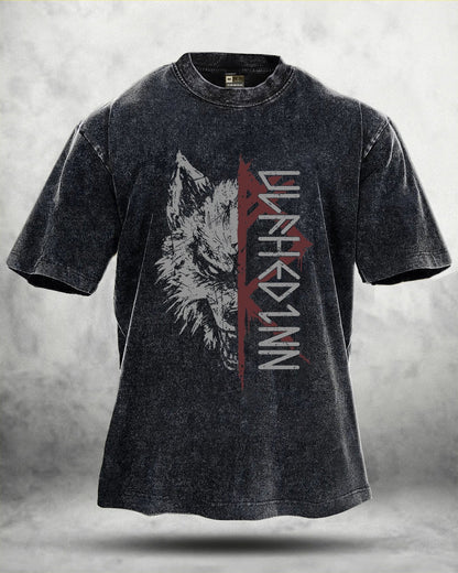 WOLF RITUAL WASHED T - SHIRT - Ironfit