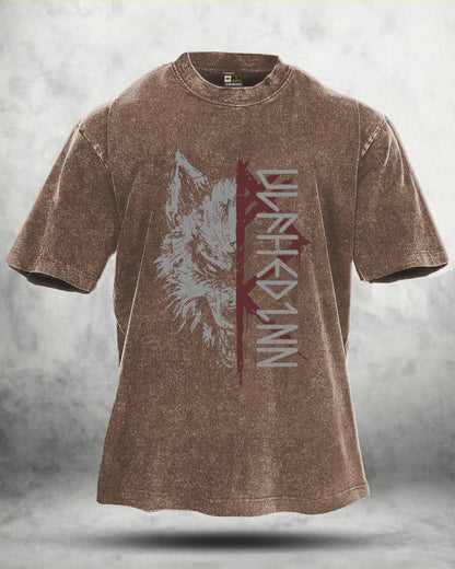 WOLF RITUAL WASHED T - SHIRT - Ironfit