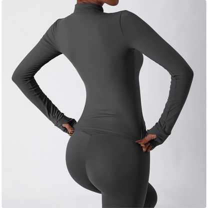 Yoga - Shirt mit Reißverschluss - Ironfit
