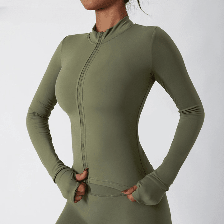 Yoga - Shirt mit Reißverschluss - Ironfit
