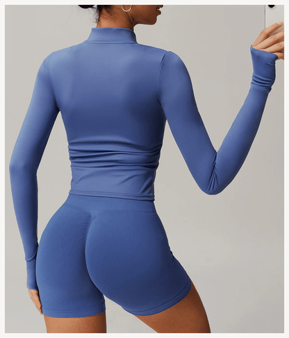 Yoga - Shirt mit Reißverschluss - Ironfit